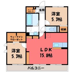 サン・メゾン小山中央の物件間取画像